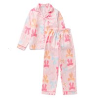 MTX600: Girls Bows Print Satin Pyjama (4-13 Years)